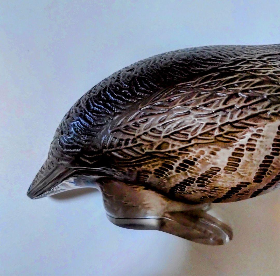 ルネ　ラリック　R LALIQUE　ウズラ　置物　オブジェ　クリスタル