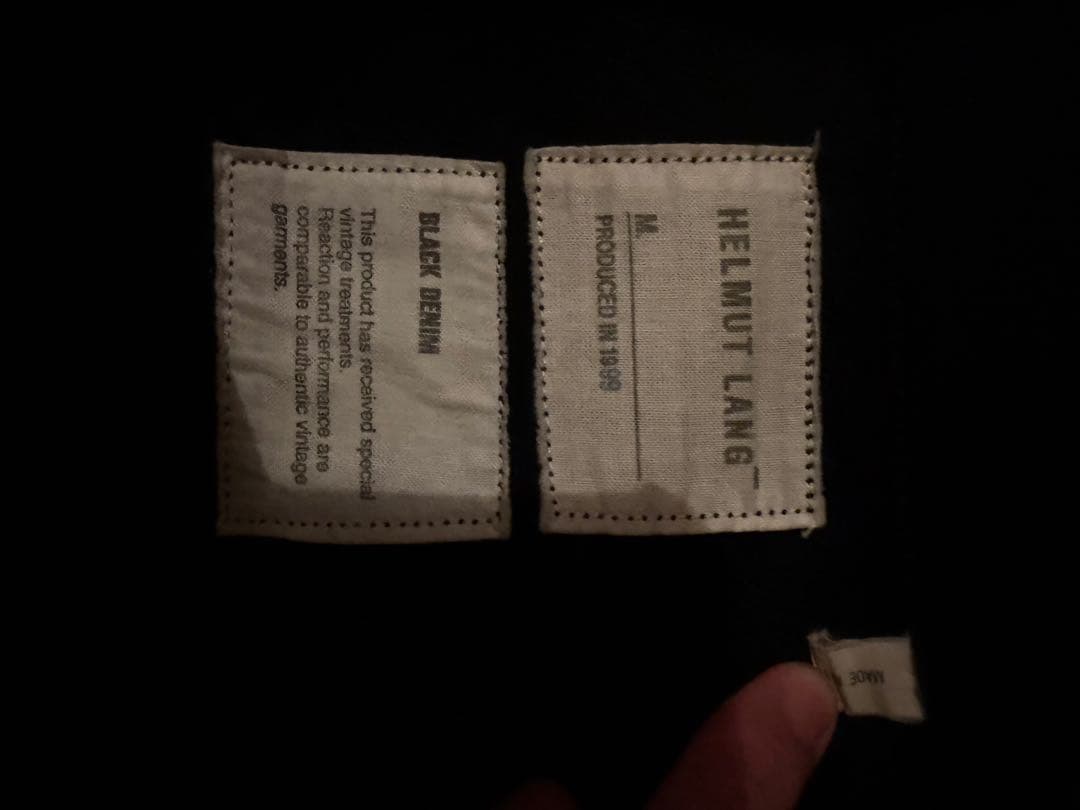 ジャケット・アウター 1999 Helmut Lang Black Denim Jacket