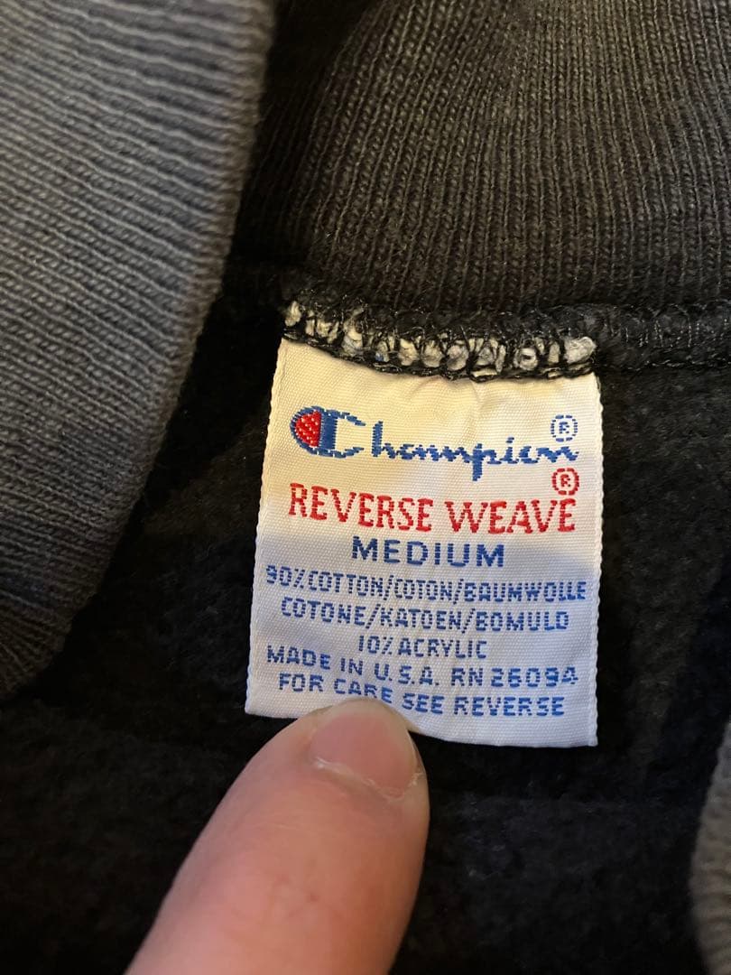 90s Championリバースウィーブ モックネック　ブラック