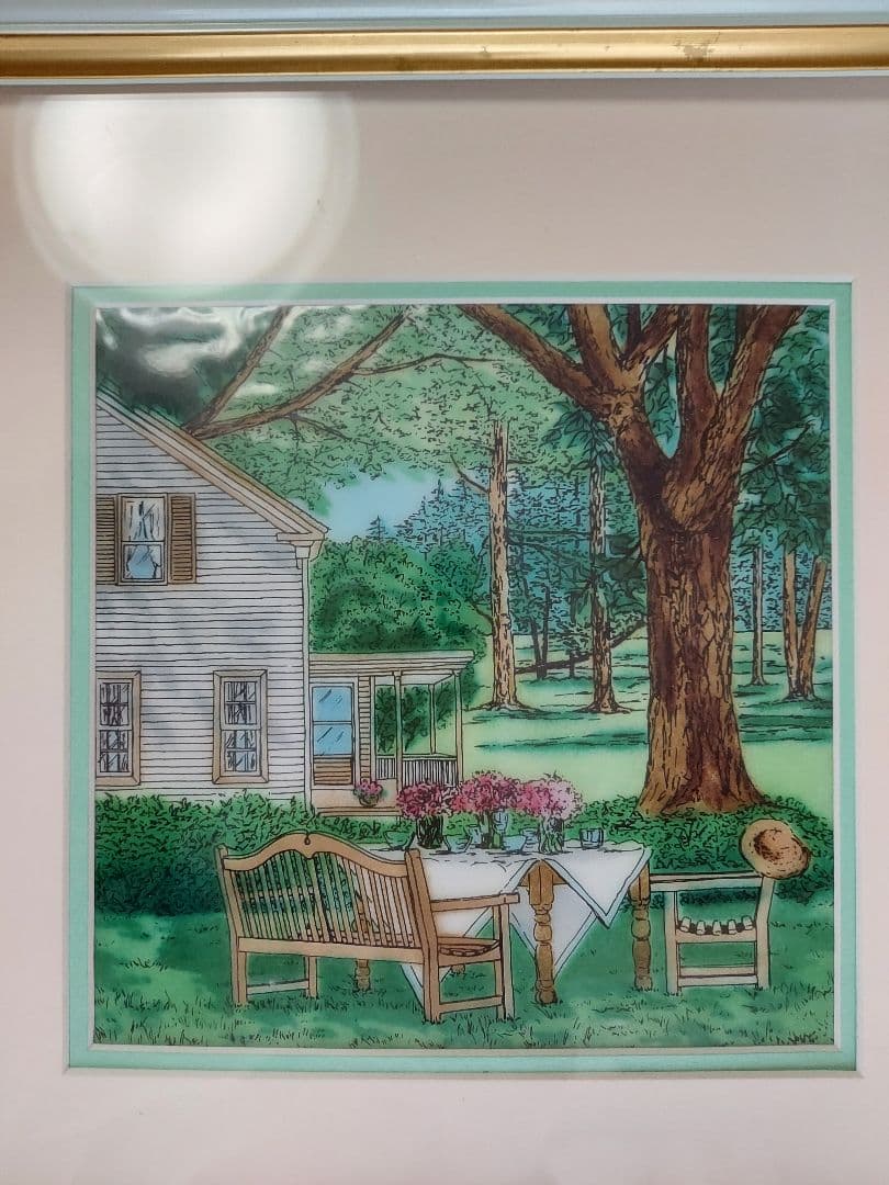 陶板画　陶器製アート　陶器絵画　陶板　風景画　美術　インテリア　アート　美しい