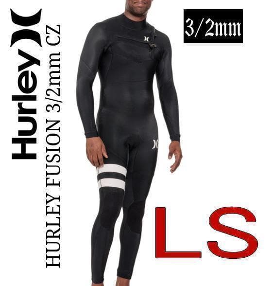 サイズLS ハーレー HURLEY 3/2mm チェストジップ　　ウェットスーツ