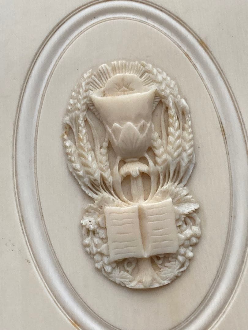 フランスアンティーク　アイボリー聖書　祈祷書　古本　洋書　ミゼル