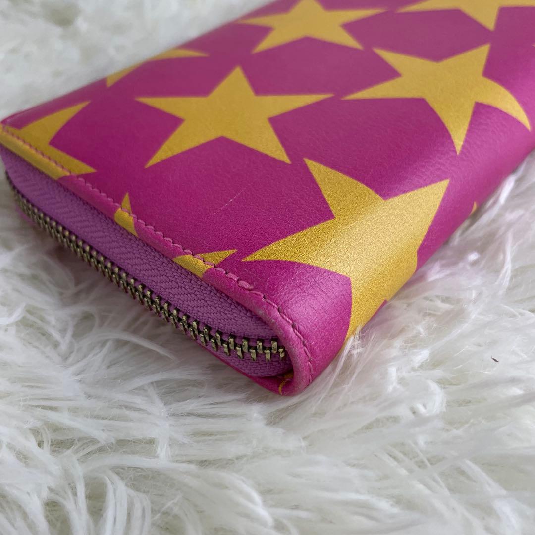 希少 ヴィヴィアンウエストウッド 長財布 バンビ  ラウンドジップ 星柄