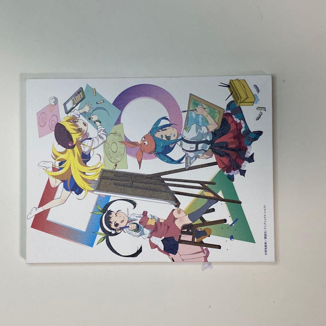 物語シリーズ 10周年 イラストレーションワークス ミニキャンバスアート付