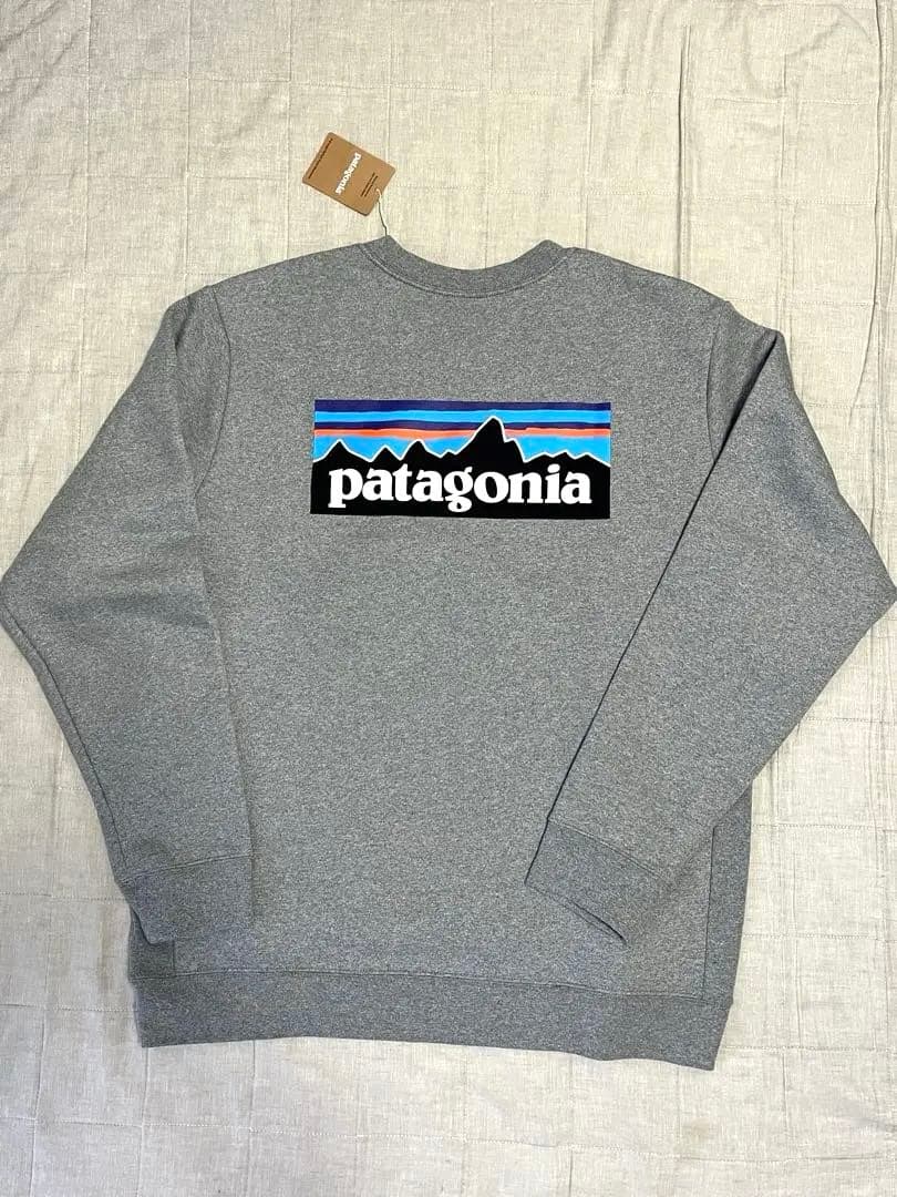 パタゴニア P-6ラベル アップライザルクルースウェットシャツ グレー