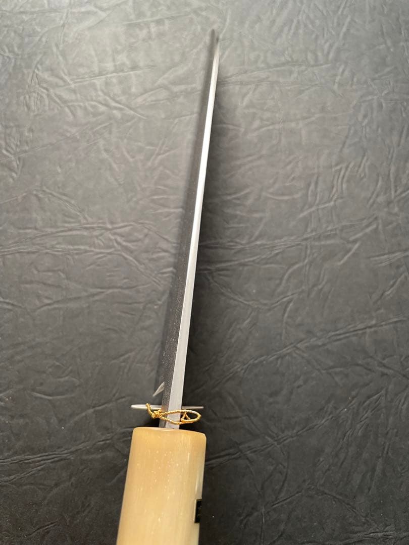 稀少★兼房　本水牛角仕様 高級槌目包丁