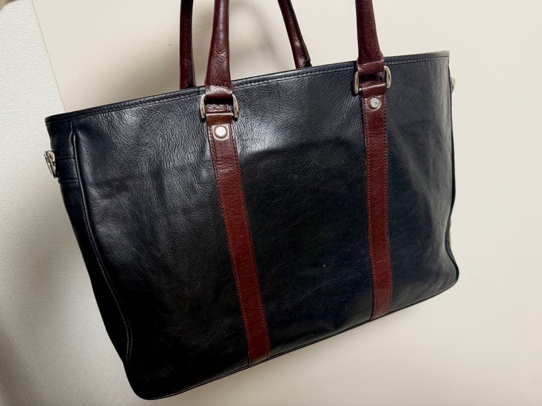 [美品]ココマイスター　マットーネビジネストート　オールドブラック　購入一年以内
