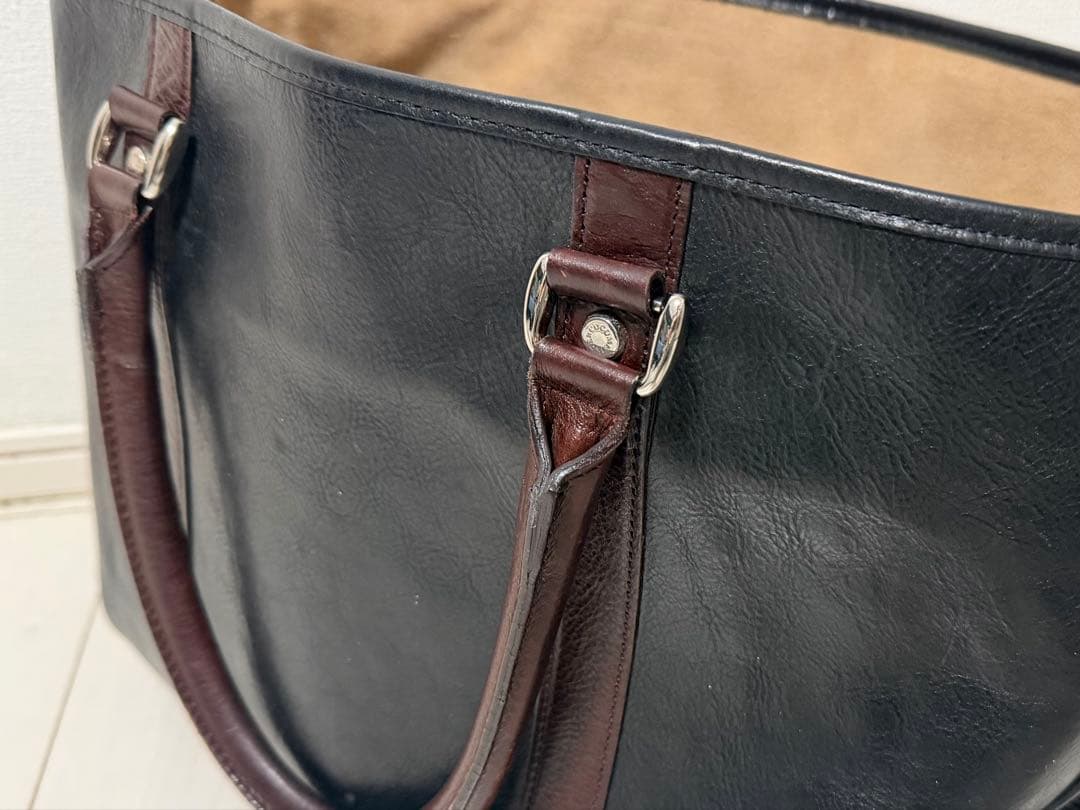 [美品]ココマイスター　マットーネビジネストート　オールドブラック　購入一年以内