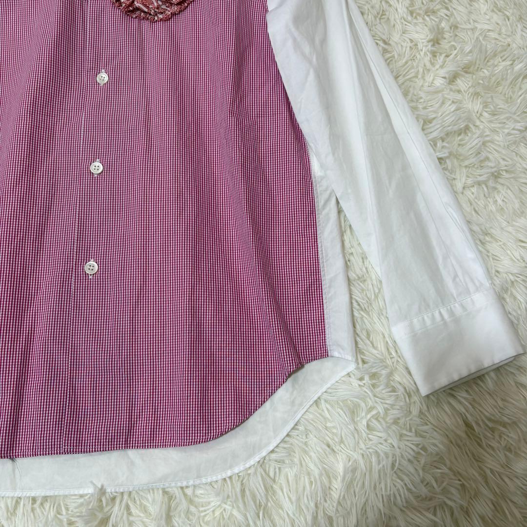 トリココムデギャルソン20SS 花柄 ラウンドカラーシャツ Sサイズ