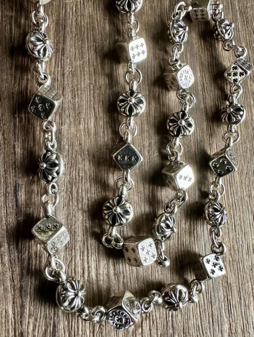 ウォレットチェーン ダブルクリップ シルバー