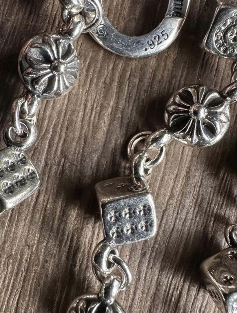 ウォレットチェーン ダブルクリップ シルバー