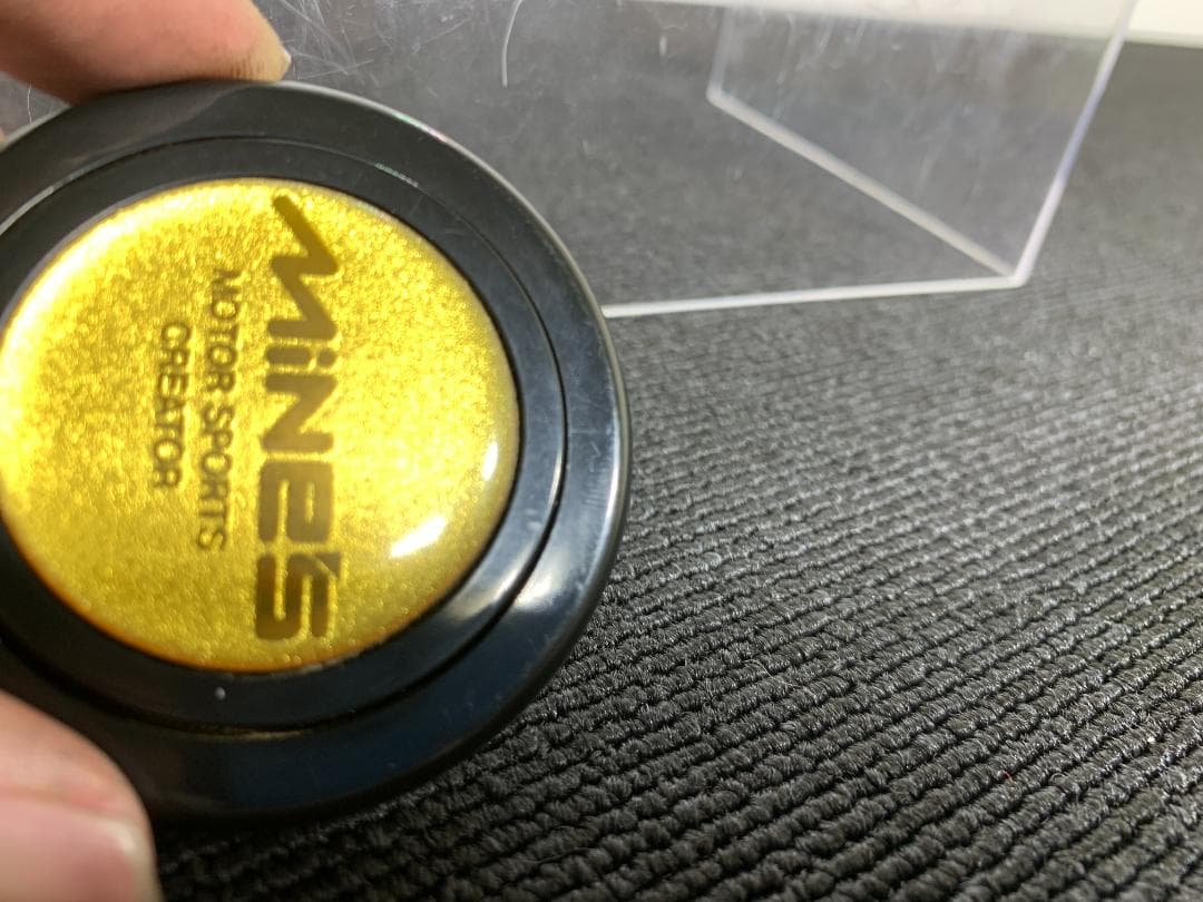 希少 MINE’S マインズ ホーンボタン ゴールド 当時物 GTR 32 33