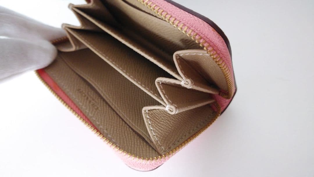 未使用品☆コーチ☆ケース カードケース ミニ財布☆レザー☆ピンク☆C