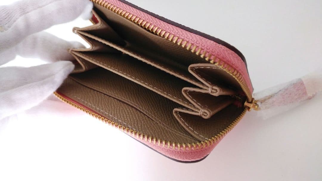 未使用品☆コーチ☆ケース カードケース ミニ財布☆レザー☆ピンク☆C