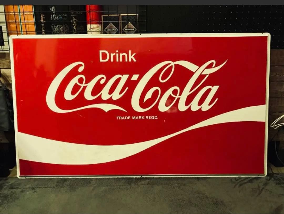 コカコーラ　特大看板　ヴィンテージ　レトロ　ディスプレイ