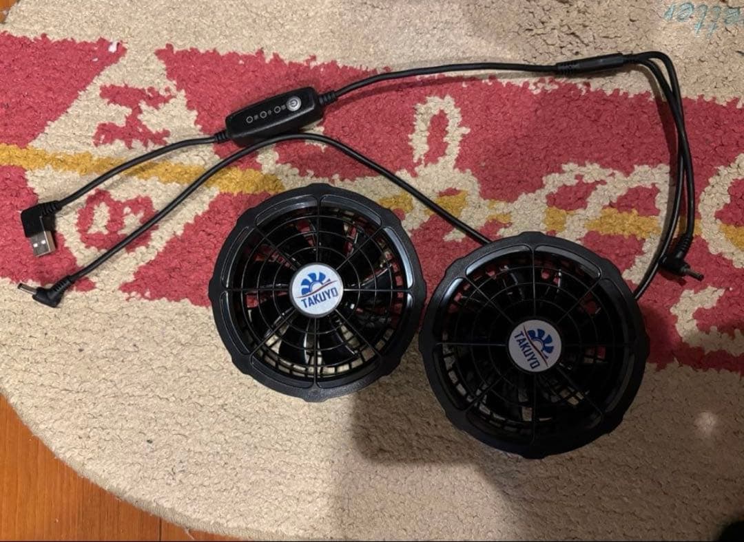 ワークマン　空調ベスト +ファン+ネックファン・クーラー 9個（黒）