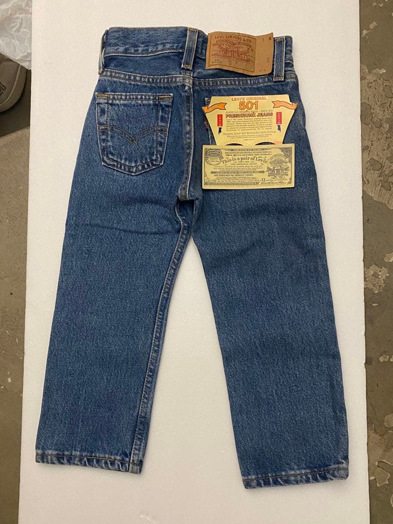 90s Levi's 501 USAキッズデニム／デットストック新品 ビンテージ