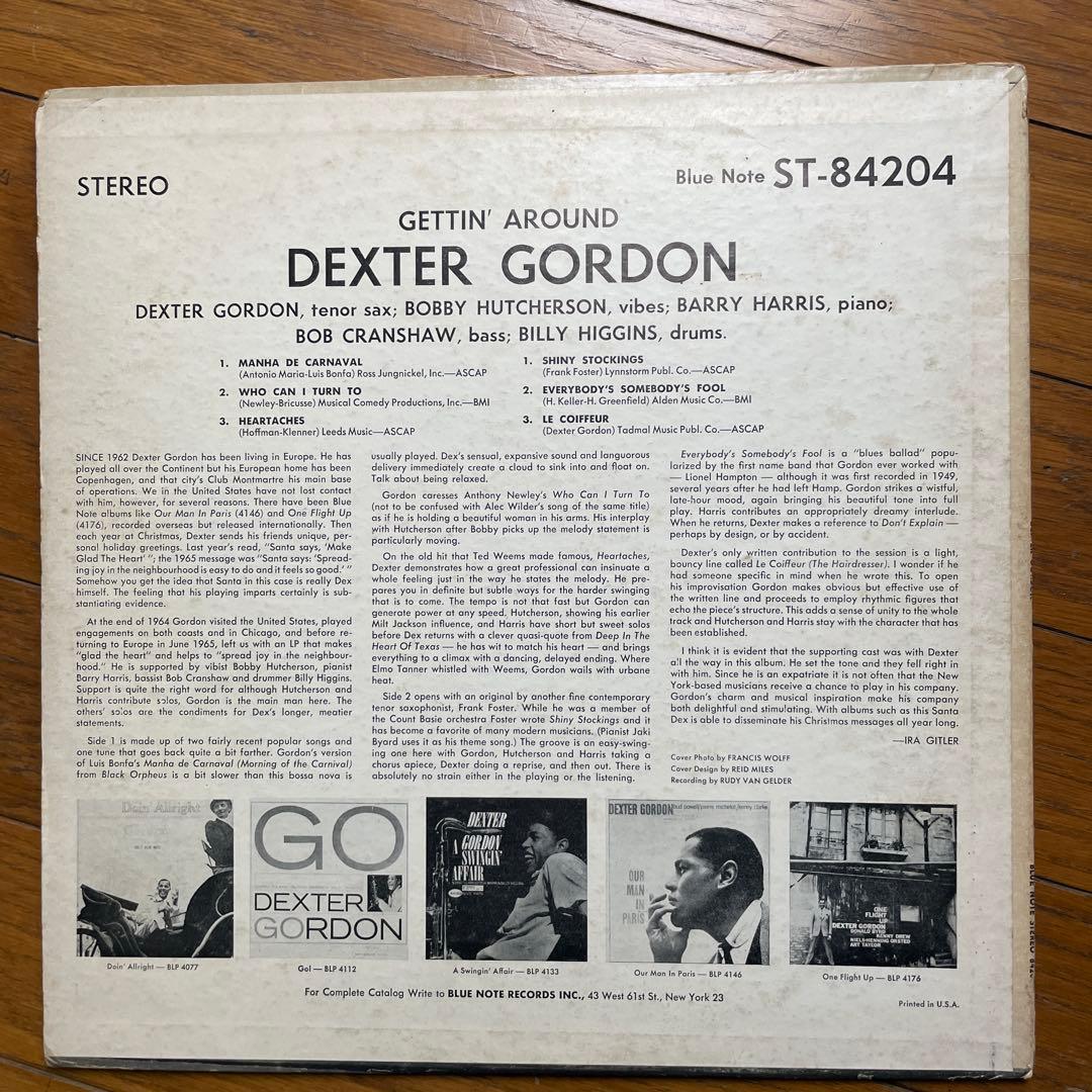 洋楽 DEXTER GORDON GETTIN' AROUND ST-84204