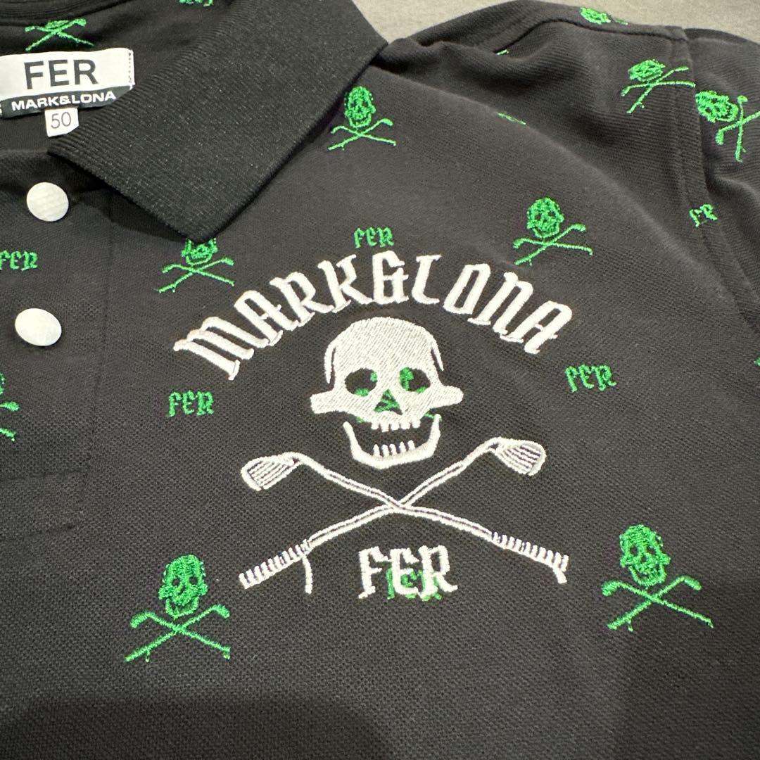 ✴︎美品✴︎MARK & LONA スカルデザイン ポロシャツ