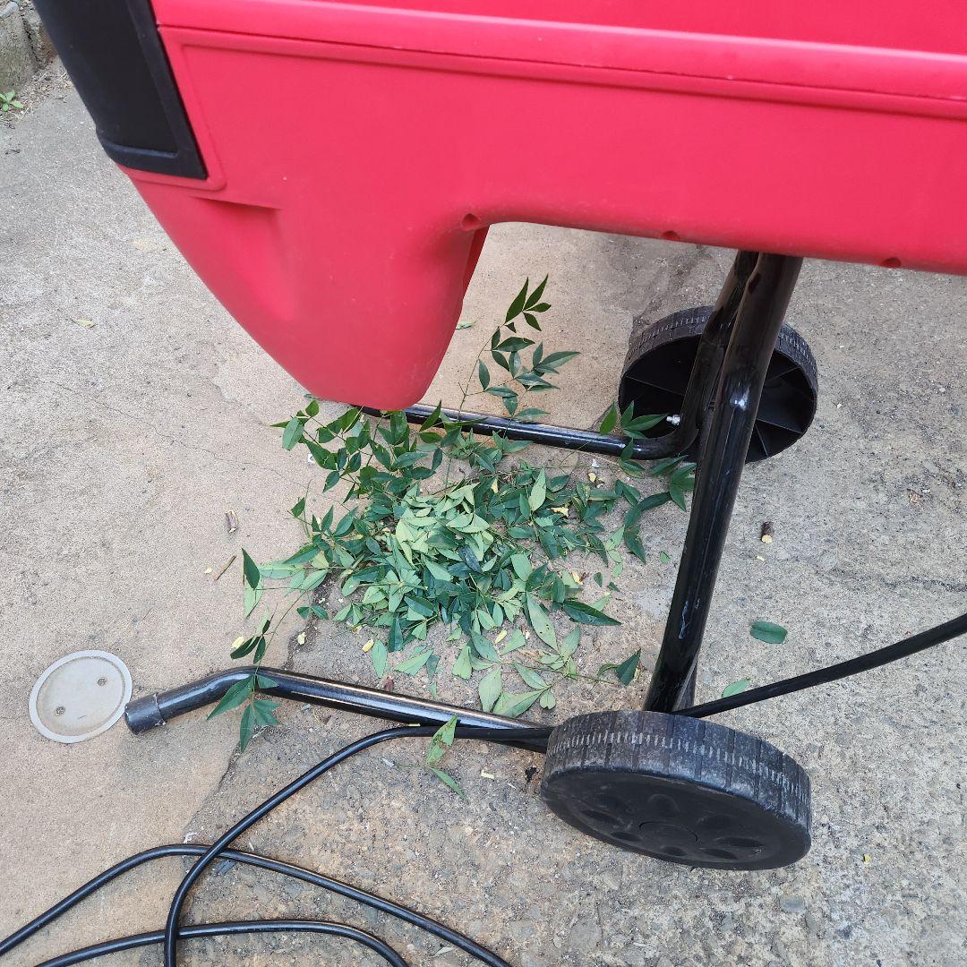 グリーンミル電動園芸機器 赤　ガーデンシュレッダー　枝粉砕機械