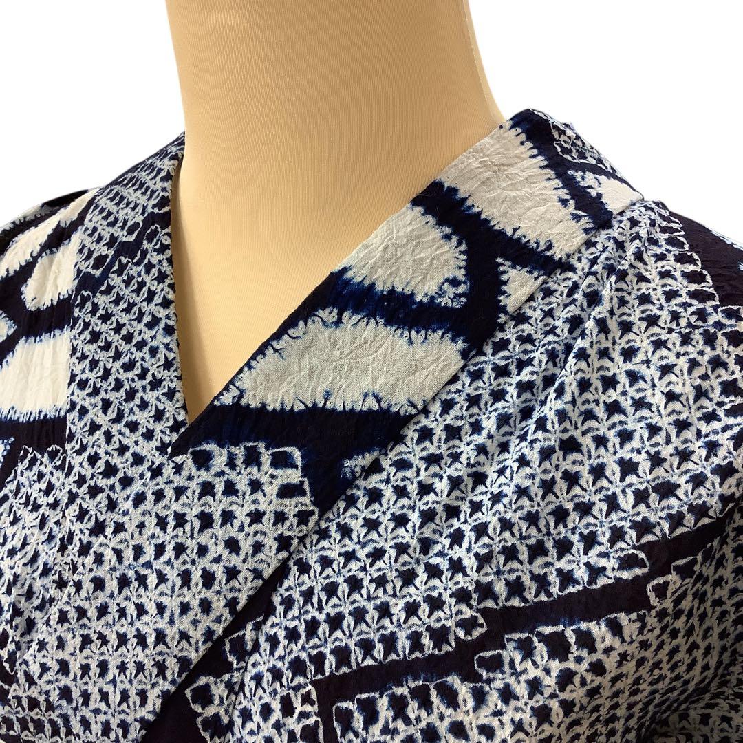 ◎mk-1692　有松鳴海　絞り　浴衣　夏　有松絞り　ゆかた　G-7-11