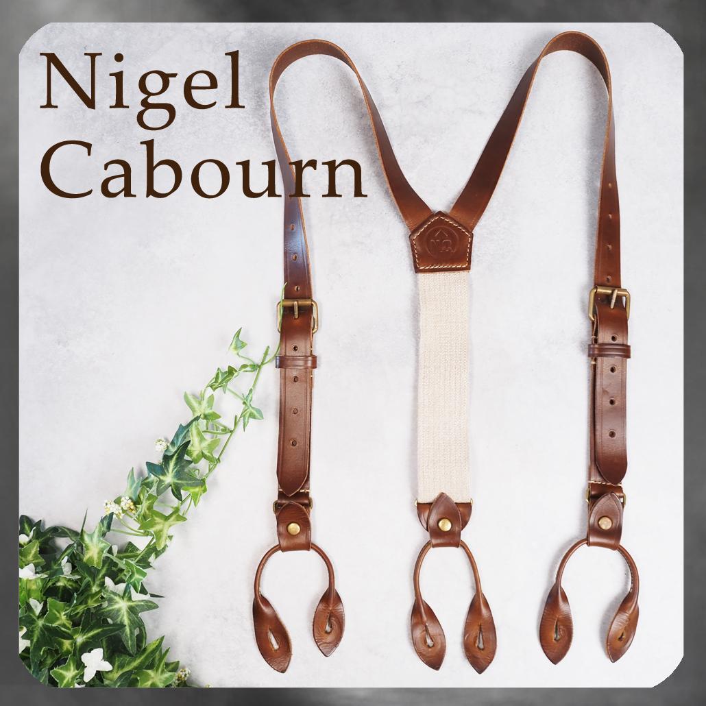 Nigel Cabourn ホーウィン クロムエクセルレザー サスペンダー