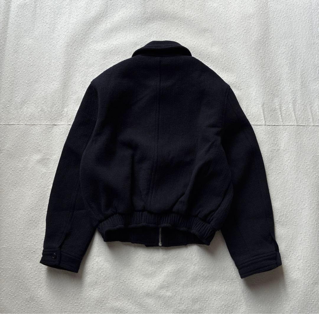 【美品】OHOTORO Mannish Wool Blouson ネイビー