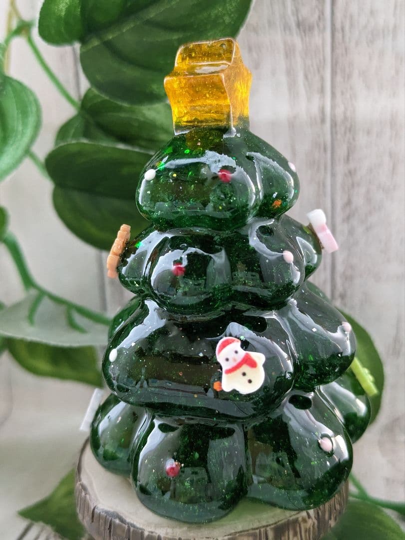 【Milky】グリーンクォーツのクリスマスツリー形オルゴナイト☆他６点