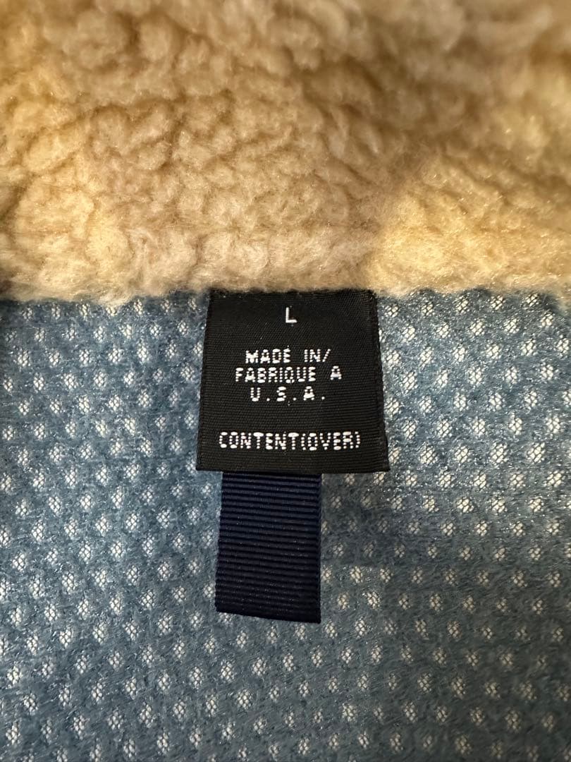 Patagonia レトロX ベスト ベージュ×ネイビー　USA製　Lサイズ