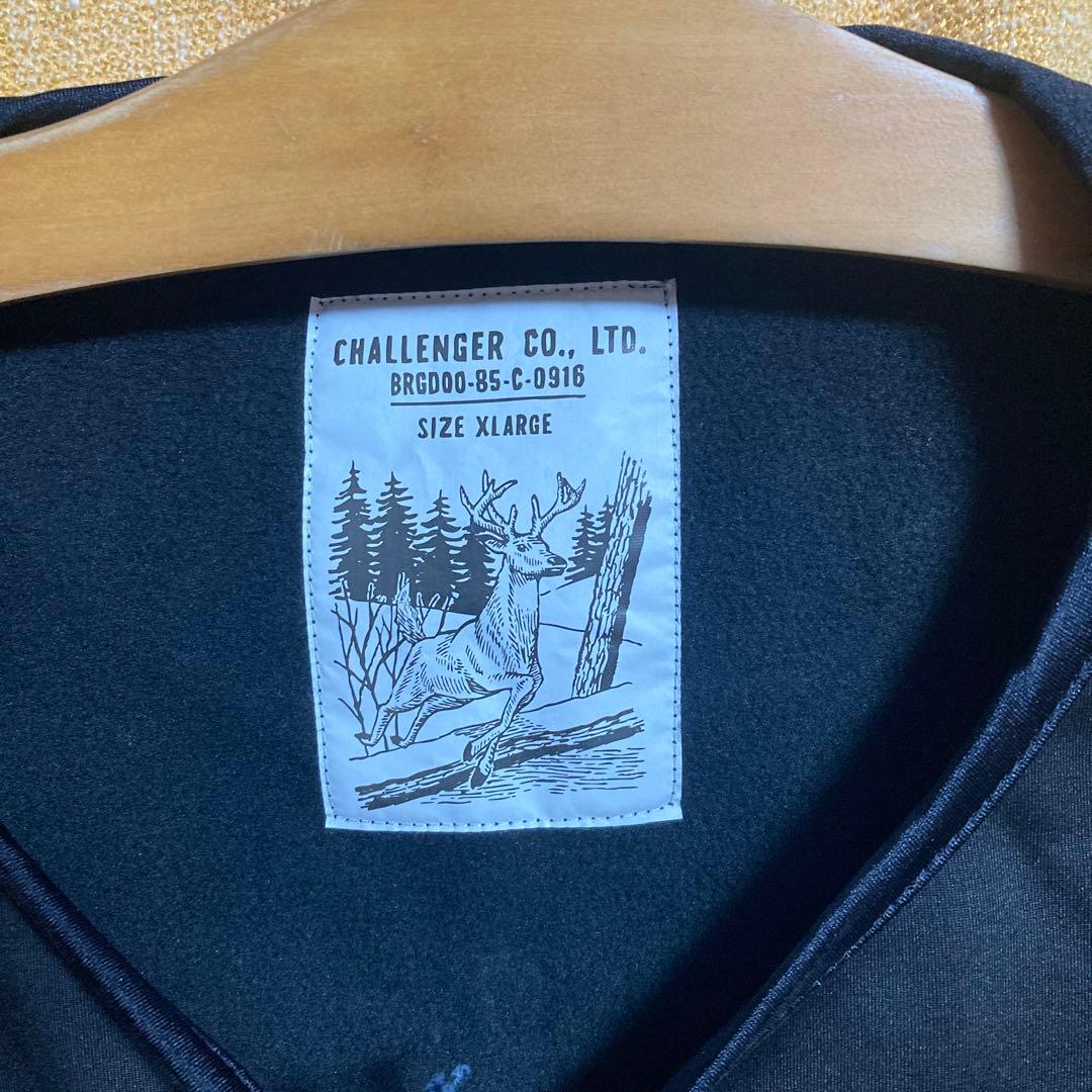 CHALLENGER チャレンジャー ノーカラージャケット ブラックXL