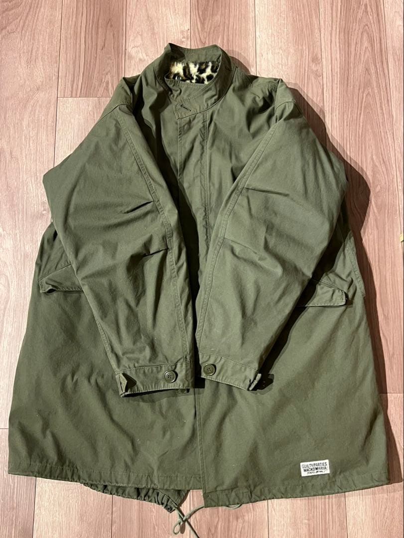 【値下げ】ワコマリア　GUILTY PARTIES モッズコート ヒョウ柄裏地