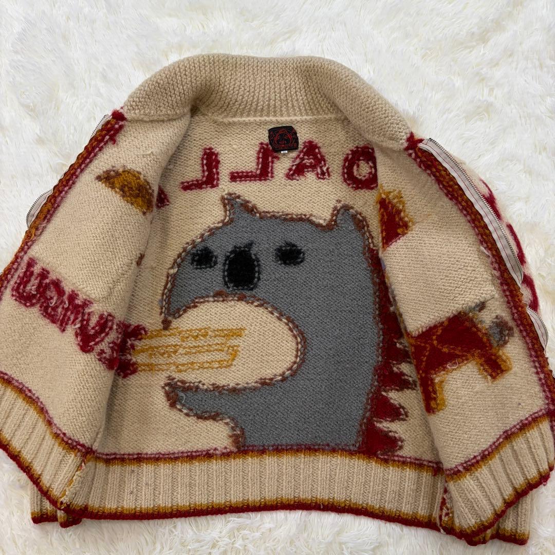 【美品】EVISU GOALLA カウチンニットセーター カーディガン 40 L