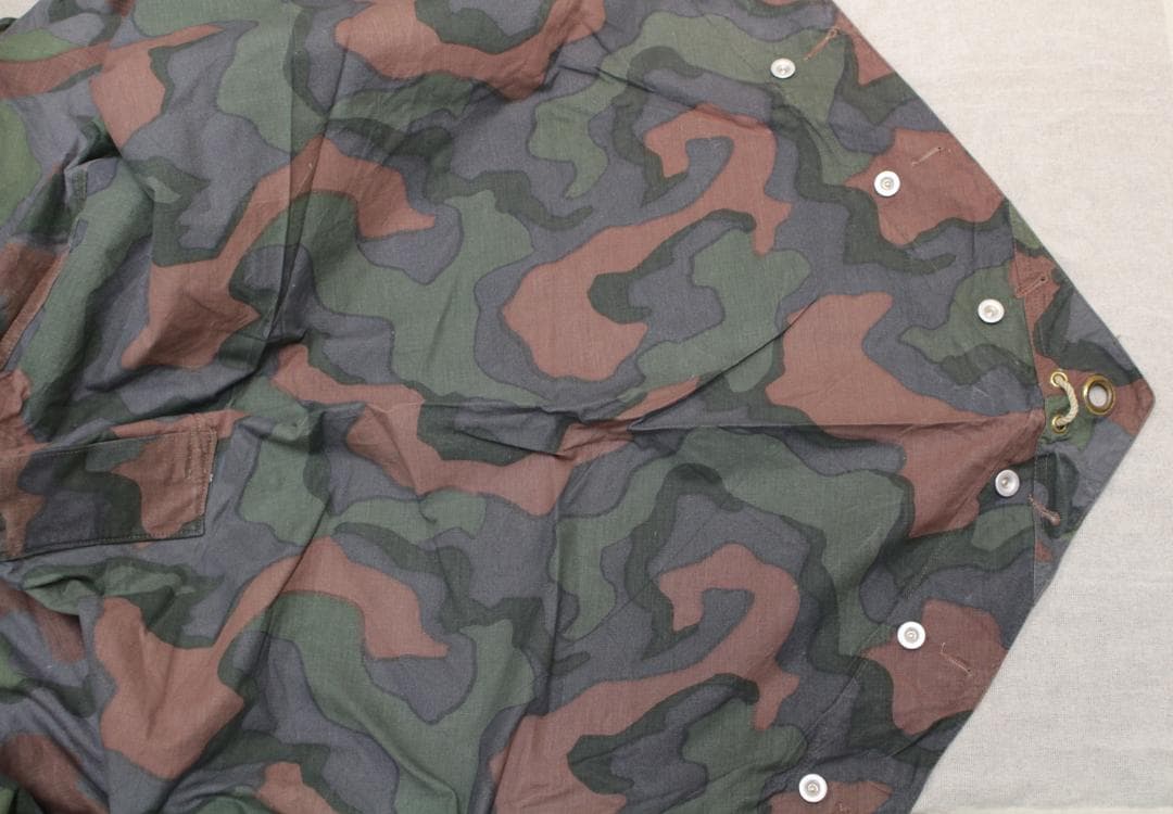 ノルウェー軍幕 テントシート 1枚 A カモフラージュ ポンチョ