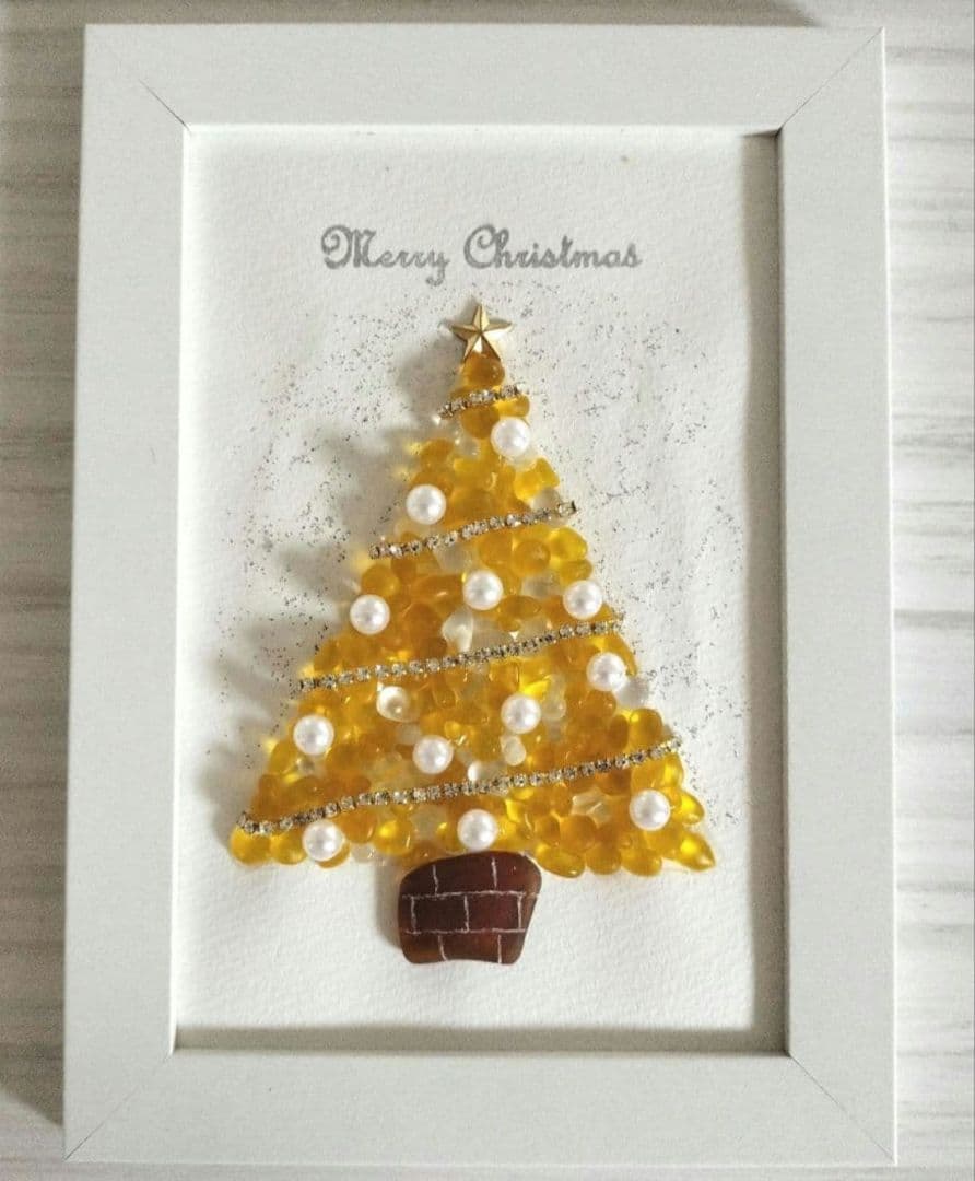 ゆきんこ様シーグラスアート7点　ブーツいちごバレンタイントナカイツリー⑥、⑦秋