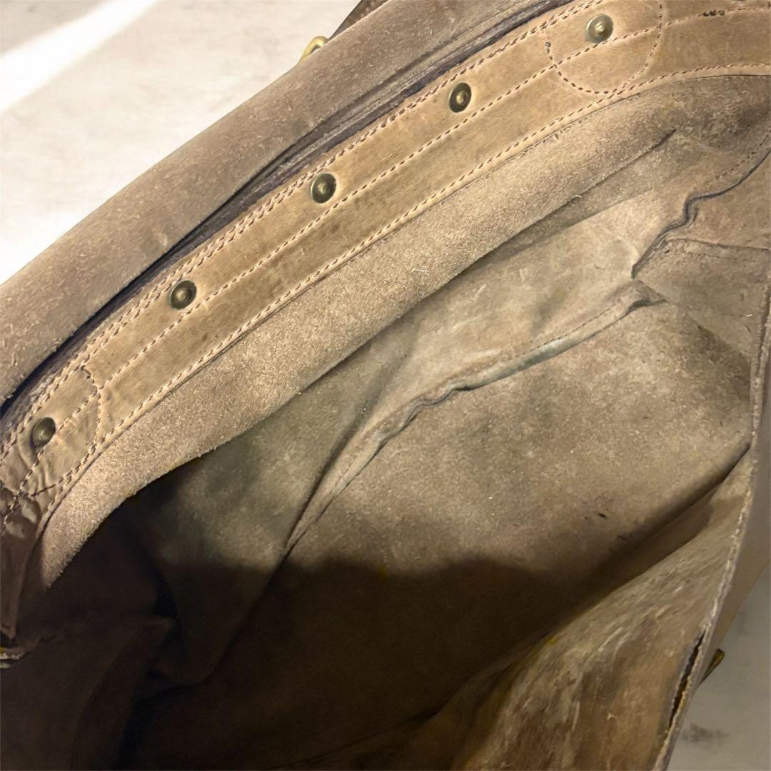 K*H様 HTCヴィンテージ レザーショルダーバッグ ブラウン 本革 フラップ式