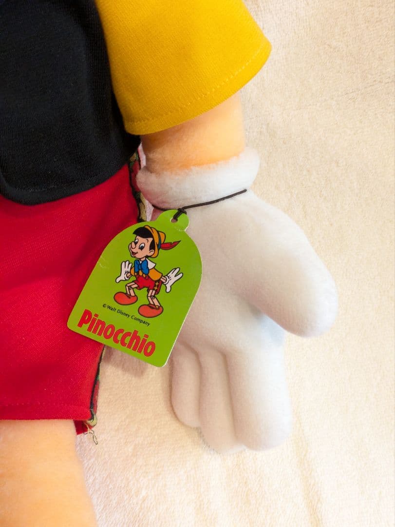 【Disney】激レア ヴィンテージ タグ付き 日本製 ピノキオ 大型ぬいぐるみ