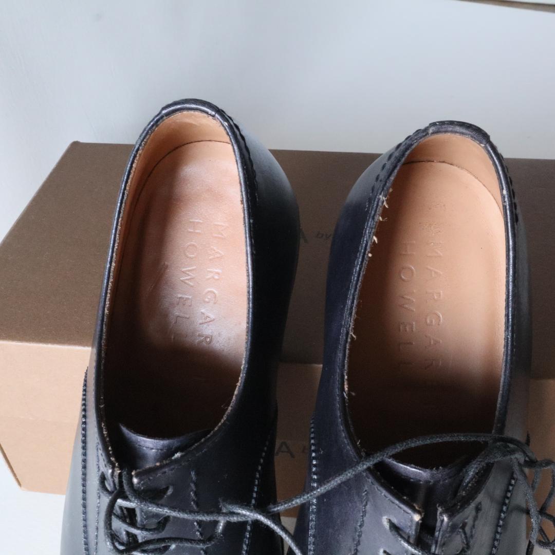 美品マーガレットハウエル　イタリア製レースアップシューズ　36/23cm