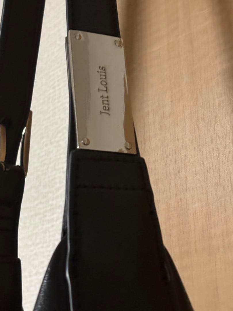 Jent Louis ブラック ショルダーバッグ