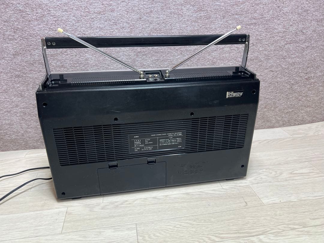 希少AIWAラジカセ CS-80 昭和レトロ ラジカセ 中古動作品 ビンテージ