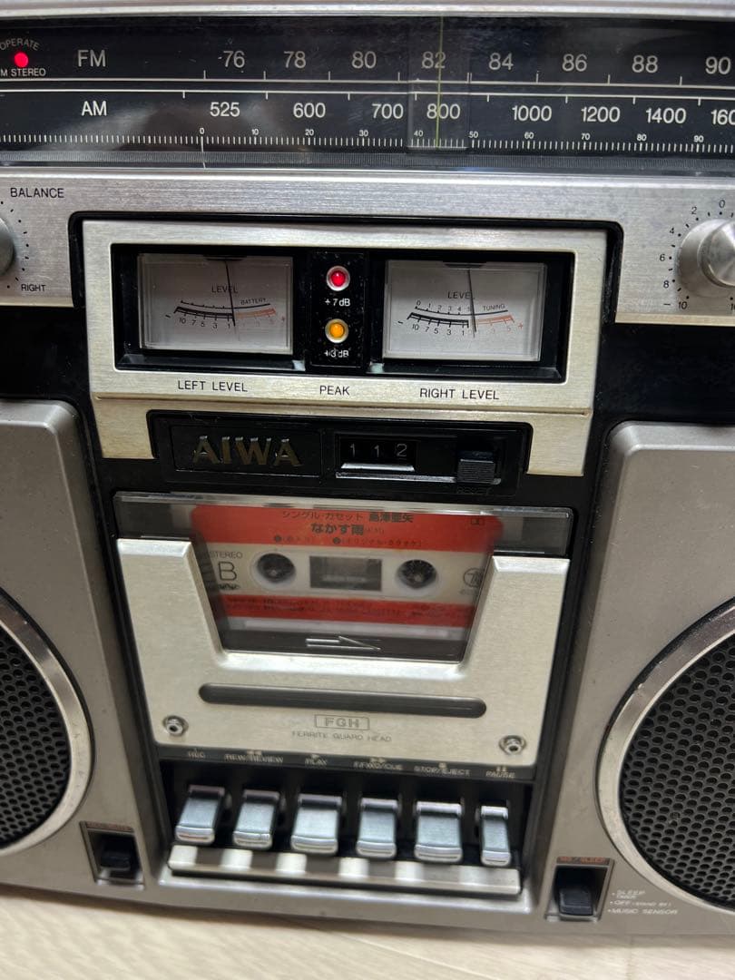 希少AIWAラジカセ CS-80 昭和レトロ ラジカセ 中古動作品 ビンテージ