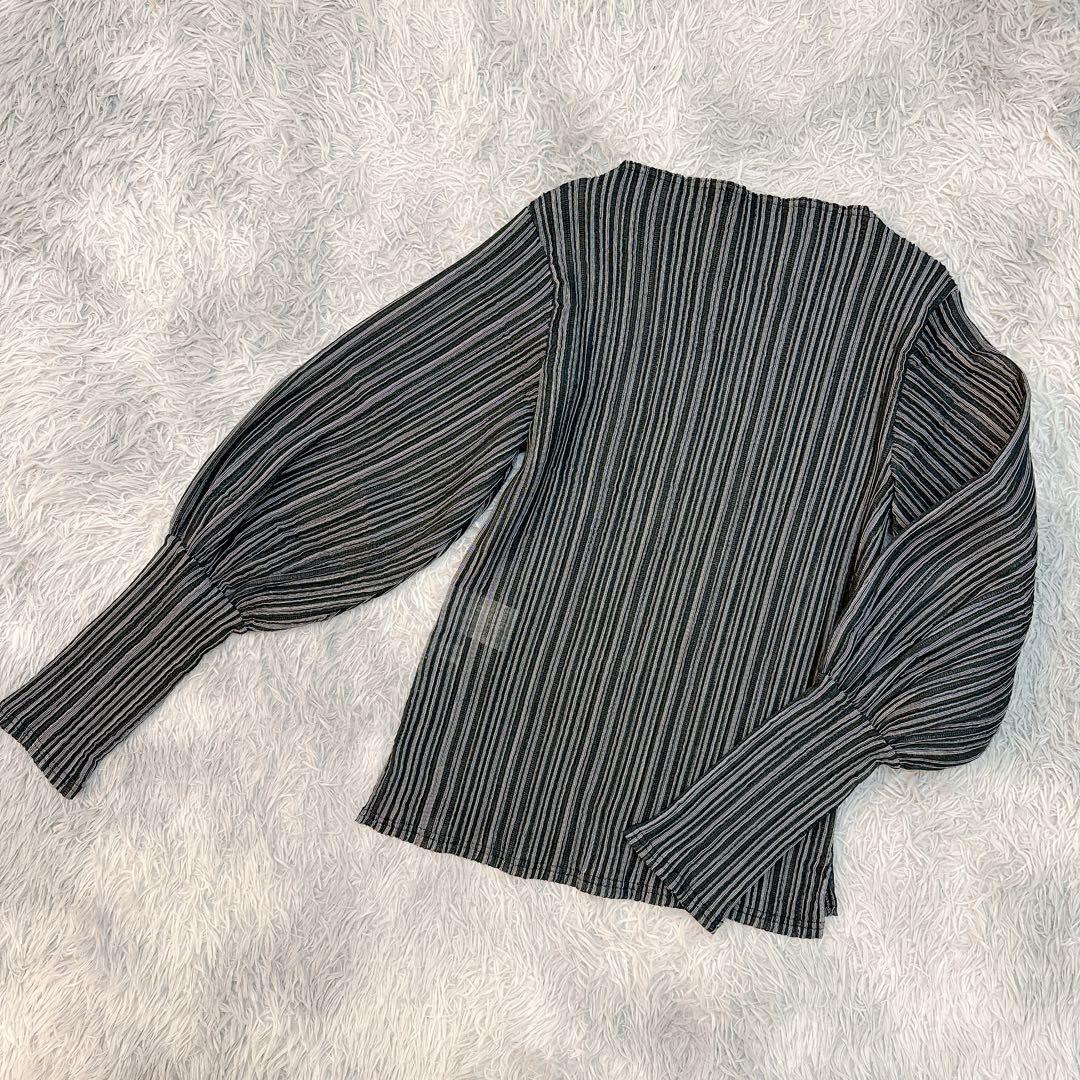 MAISON SPECIAL ボリュームスリーブプリーツトップス ニットベスト