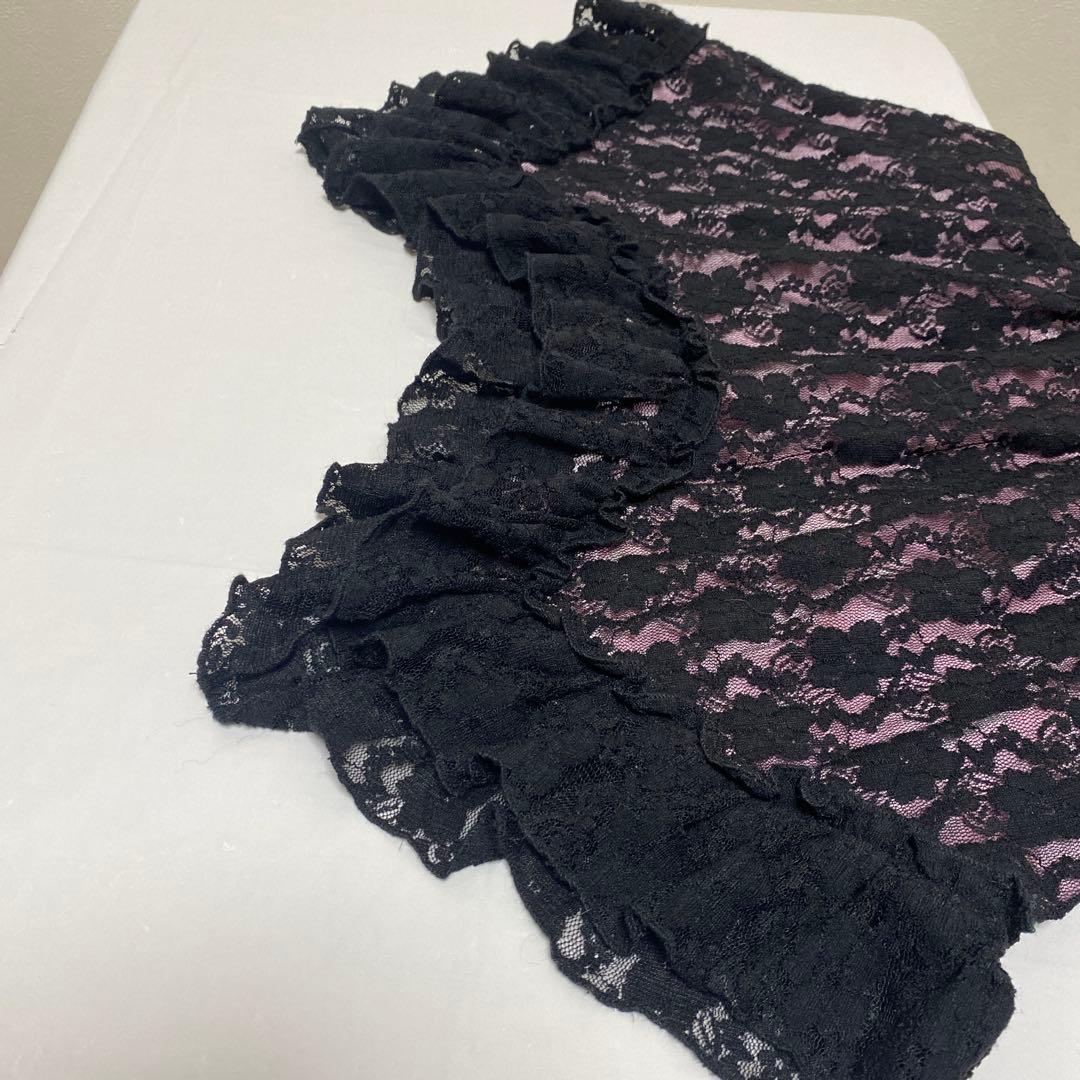 [ALBINA by GOLDS ]レーストップス　ピンク 黒　平成ギャル 希少