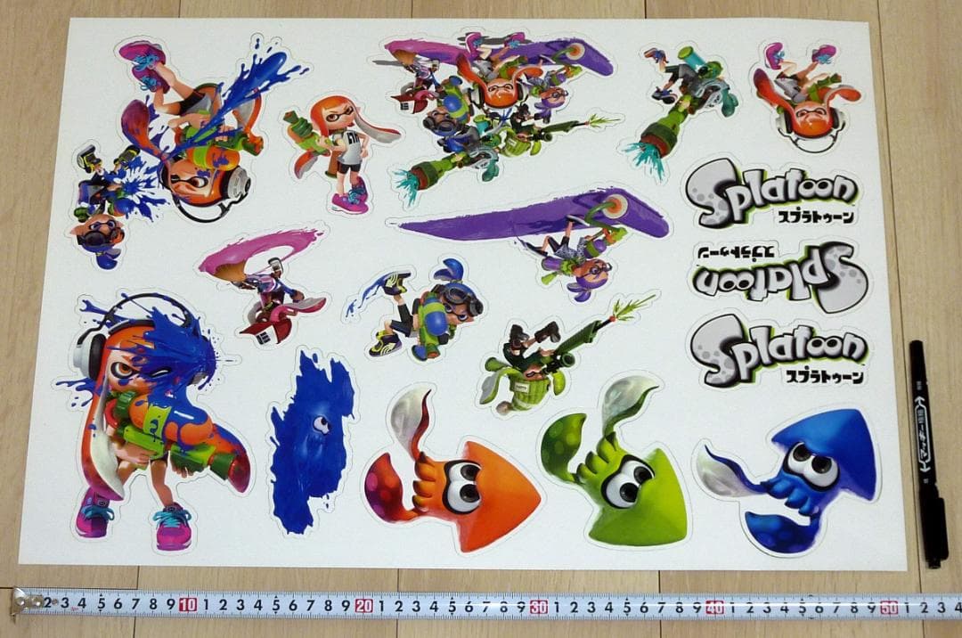 非売品 販促品★初代 スプラトゥーン キャラクターカットアウト POP