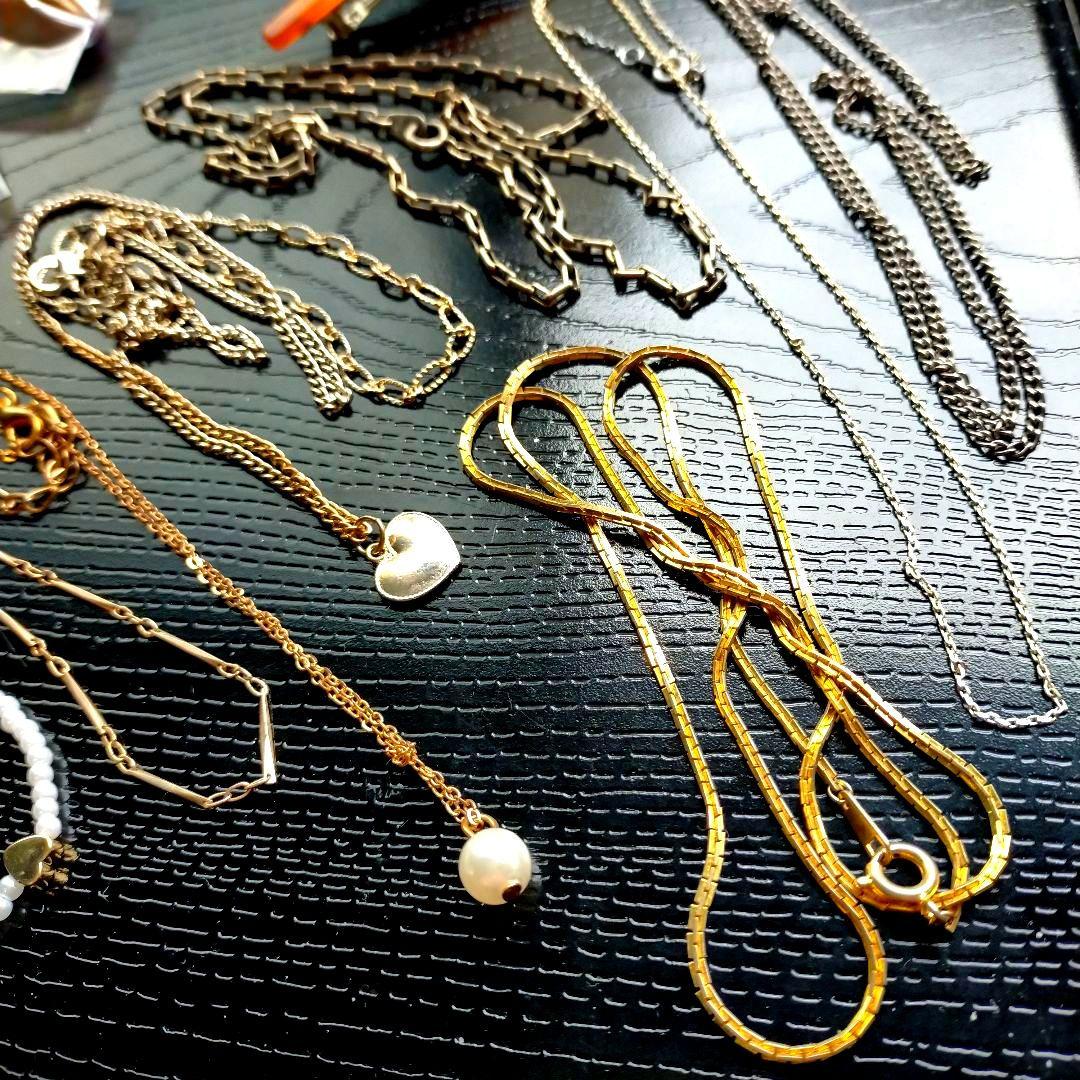 近*松様 遺品整理 アクセサリーまとめ売りヴィンテージ ゴールド 多数ネックレス