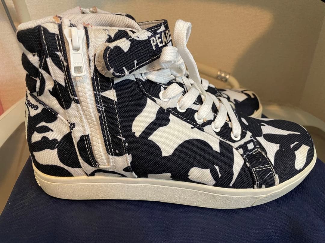 パーリーゲイツ ハイカットスニーカー スヌーピー(25cm)