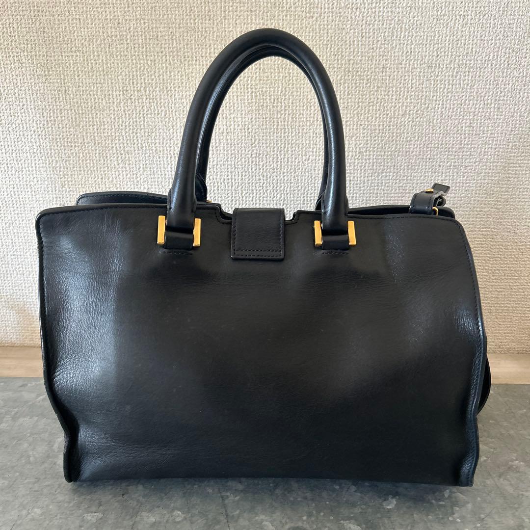 サンローランパリ　プチカバス　ハンドバッグ　2WAYショルダー　ブラック