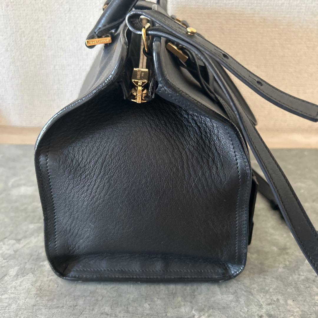 サンローランパリ　プチカバス　ハンドバッグ　2WAYショルダー　ブラック