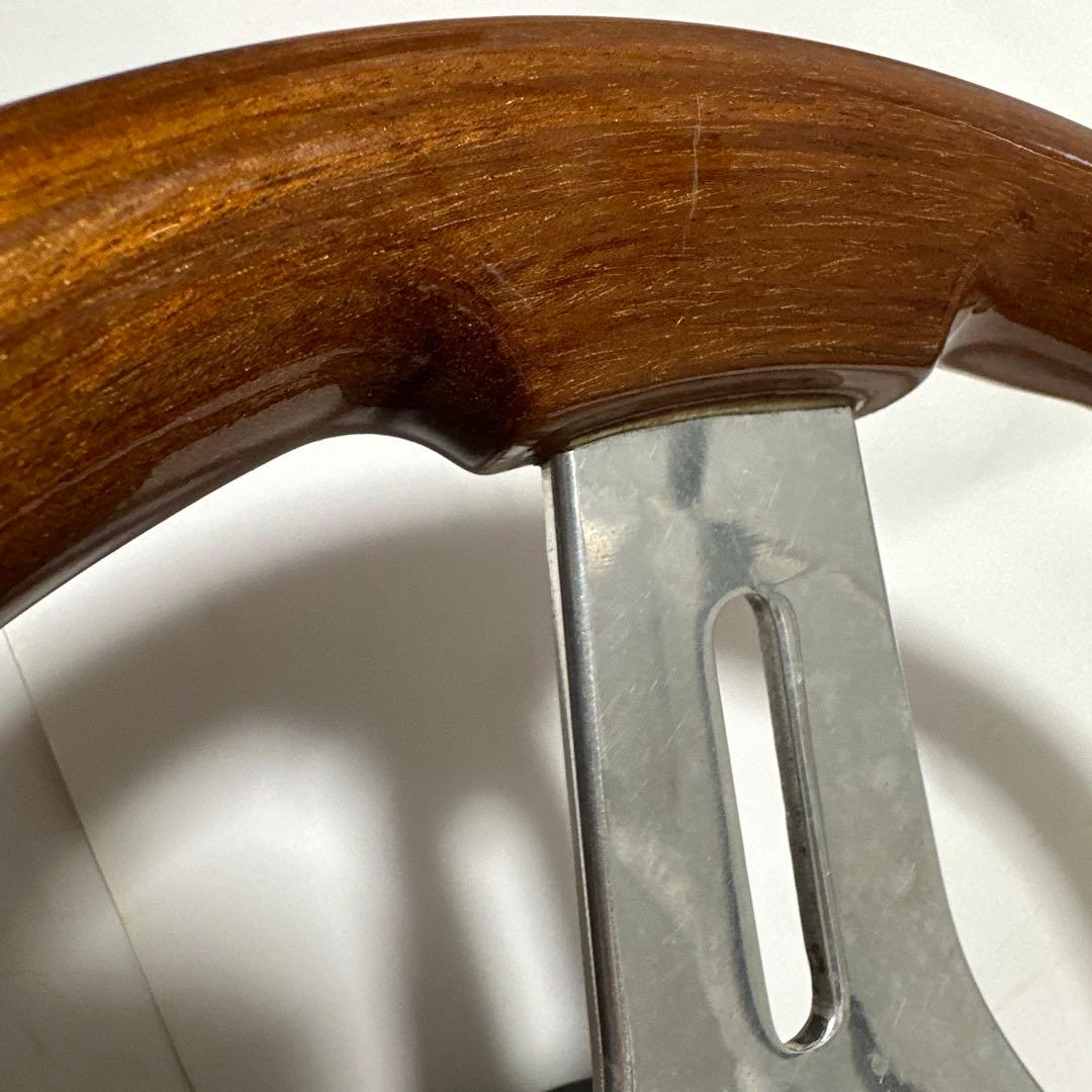 5050【プロフ必読】 　oba ステアリング　ホイール ウッド　旧車