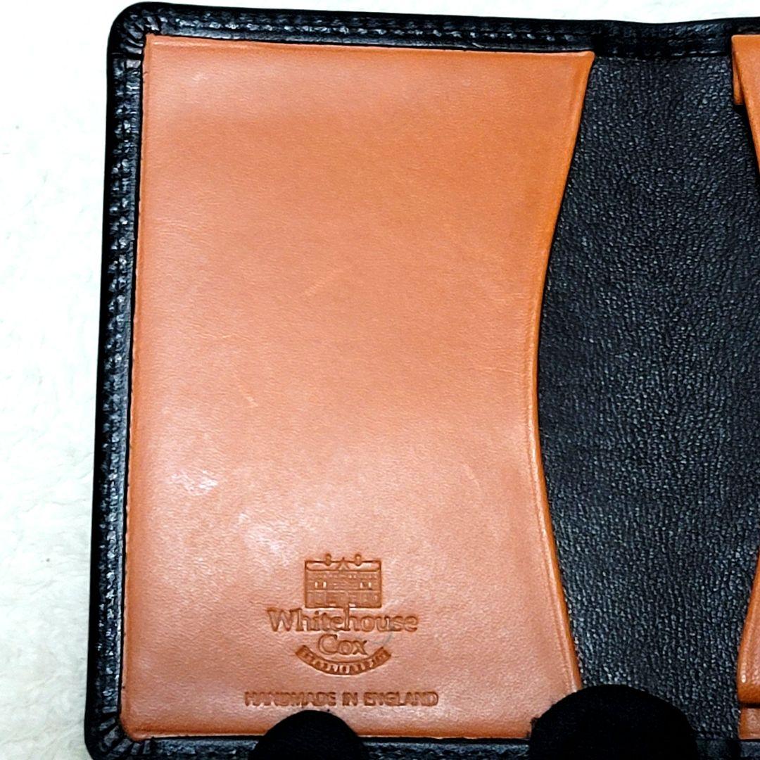 美品 ホワイトハウスコックス カードケース 名刺入れ レザー ブラック