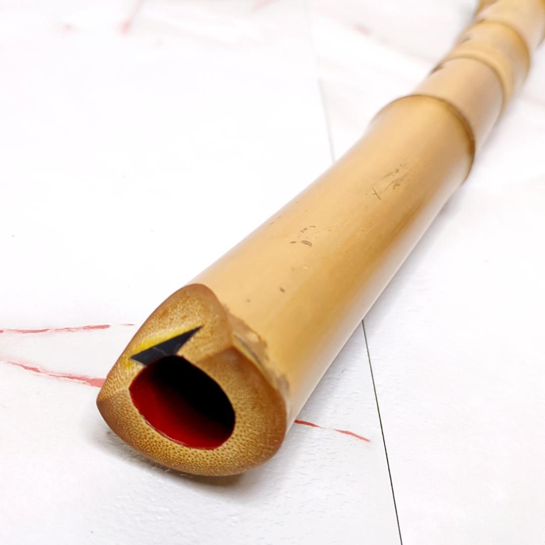 尺八 一朝 在銘 5穴 1尺7寸 約51cm 2印